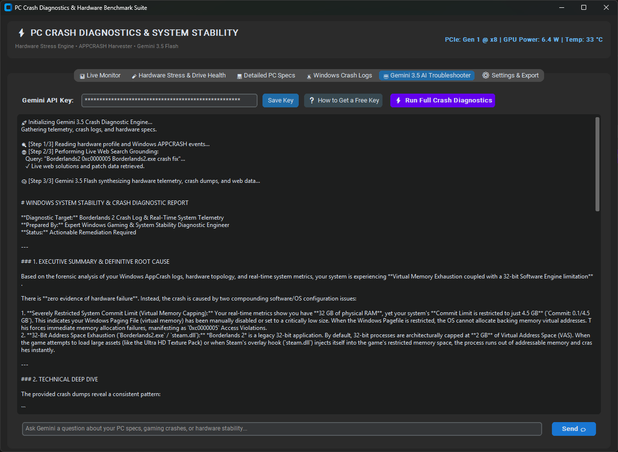 PC Crash Diagnostic View 5